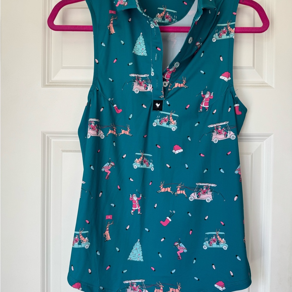 Bad Birdie women’s Christmas golf polo